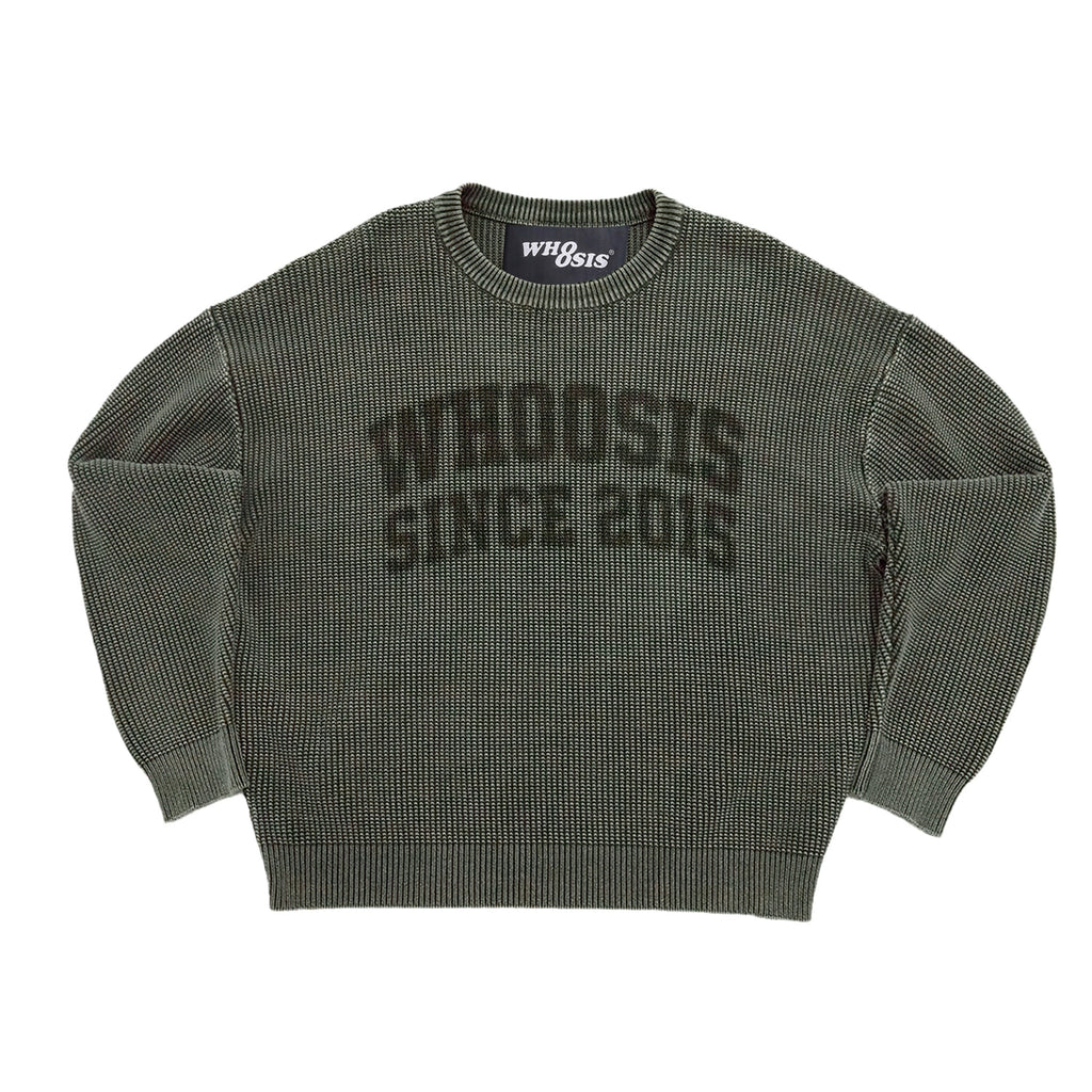 WHOOSIS Vintage Versatile Crew Neck Sweater