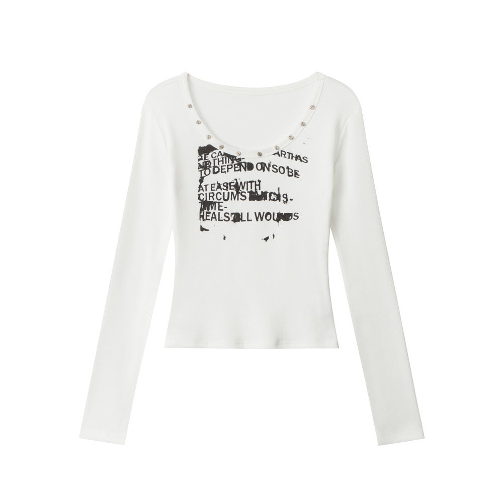 HeyHenry Short U-neck Slim-fit Long Sleeves