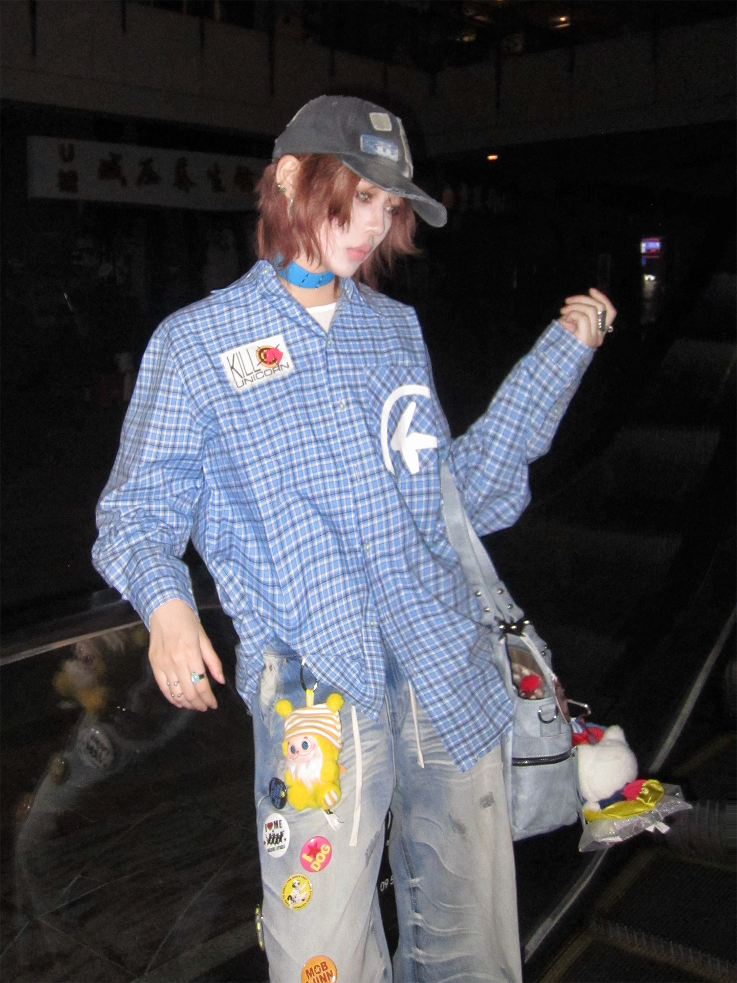 4AM Plaid Lapel Shirt