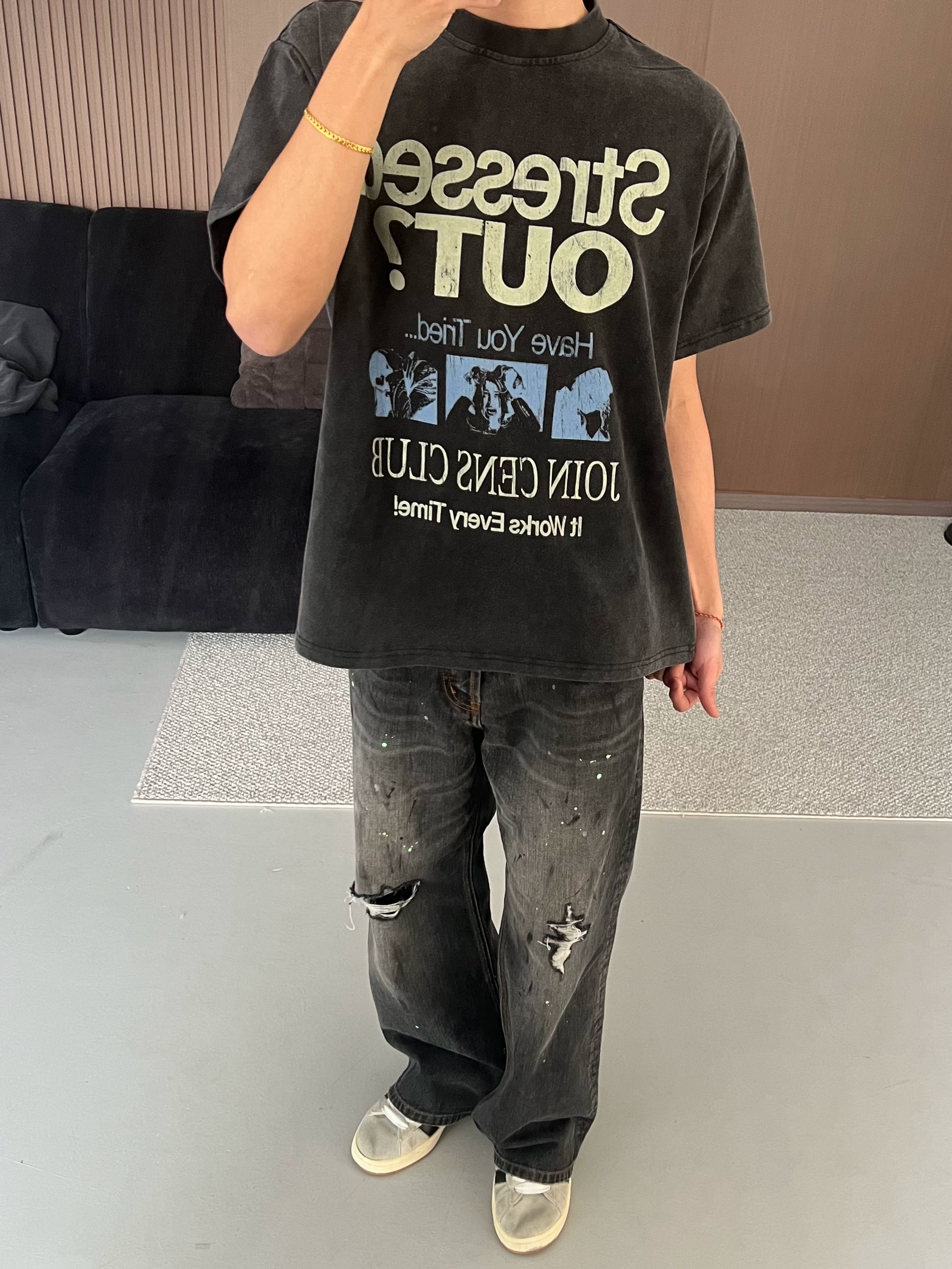 CENSMADE Alphabet Printed Tee