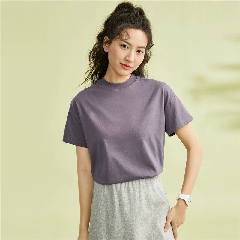 Giordano Comfortable Loose Small Turtleneck Tee