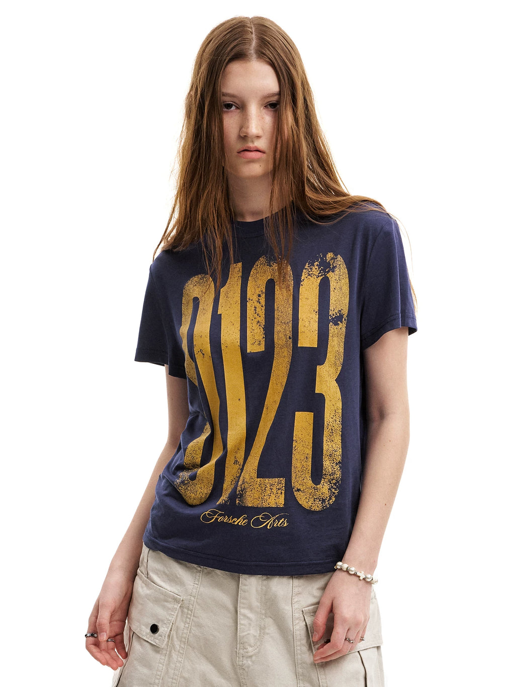 0123Start Retro Old Digital Spray Paint Printing Tee