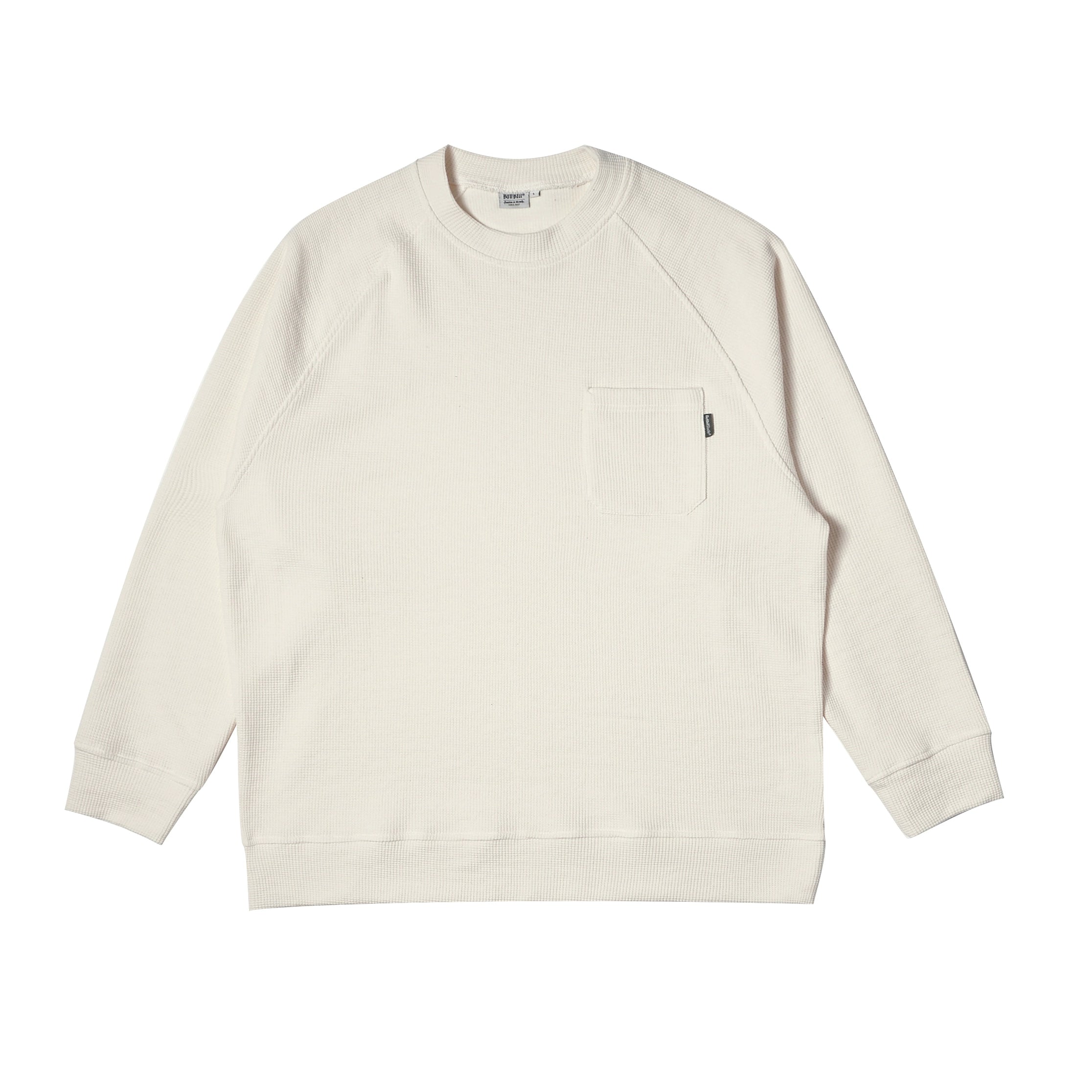 BUTTBILL 380G Japanese waffle Pure Cotton inner long-sleeve Tee