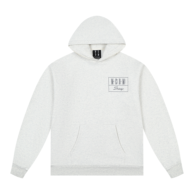 MEDM Flower-type Embroidered Hooded Sweater Casual Suit