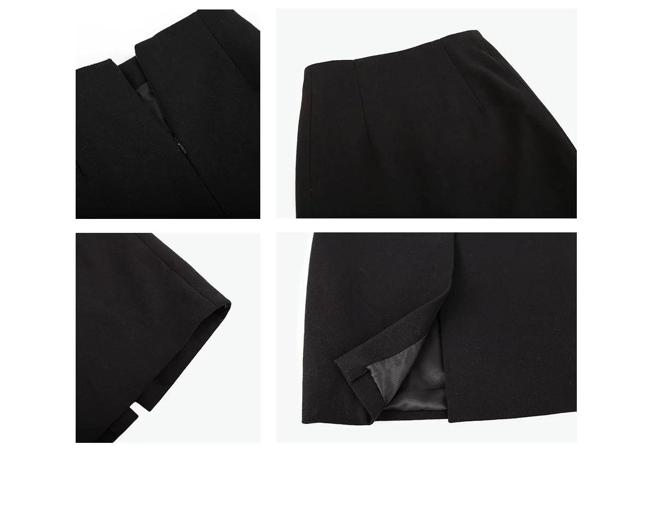 CHUYUQI Waist Suit Short Jacket Skirt Set