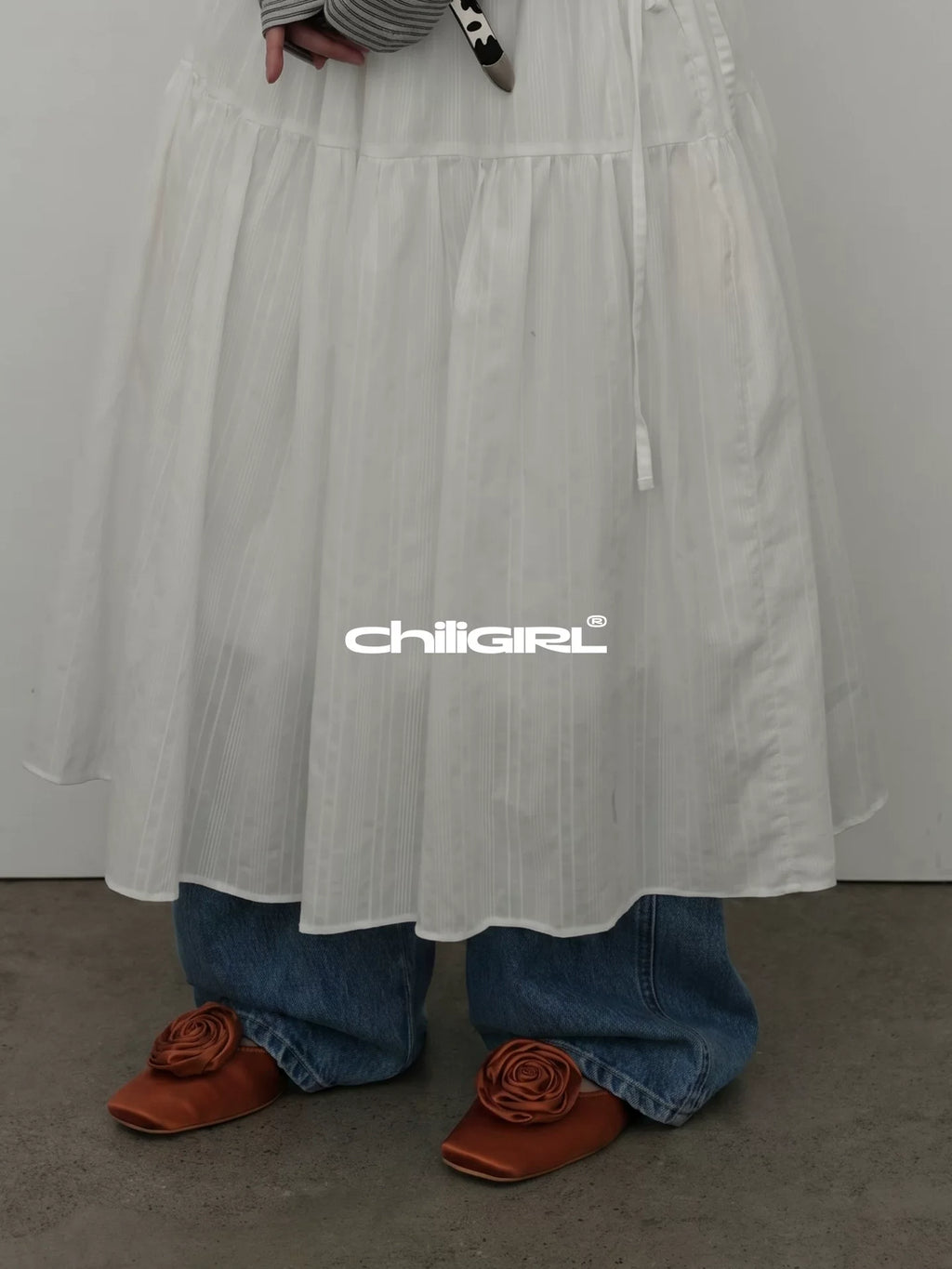 CHILIGIRL Square Head Flat-soled Shoes