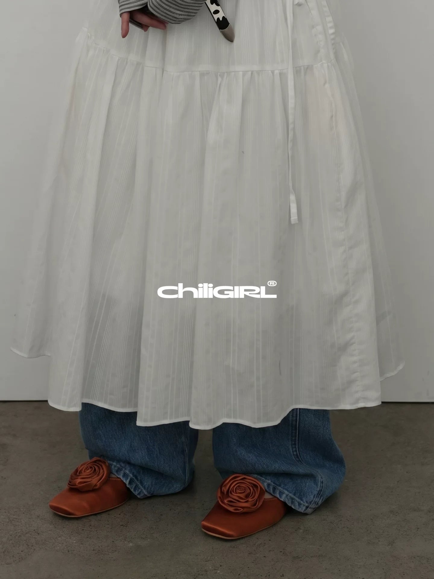 CHILIGIRL Square Head Flat-soled Shoes
