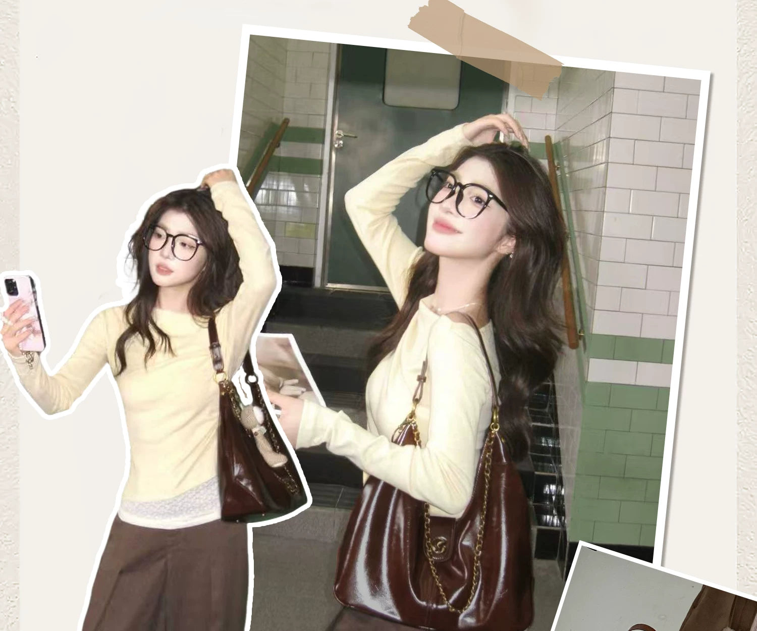 JACD Slack Hobo Brown Underarm Bag