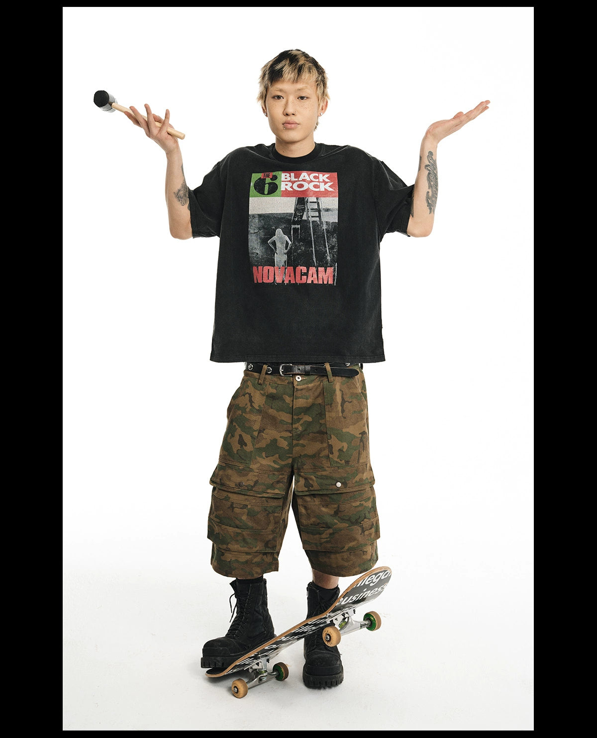 NOVACAM American vintage street ROCK Tee