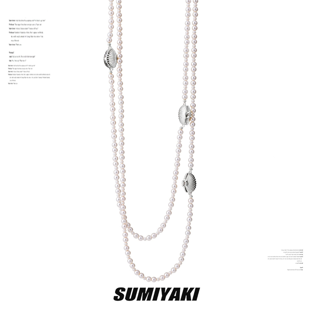 SUMIYAKI Pearl Stacked Splicing Niche Neck Chain