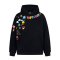 Kenvibe Vintage Graffiti Cartoon Print Fleece Sweater