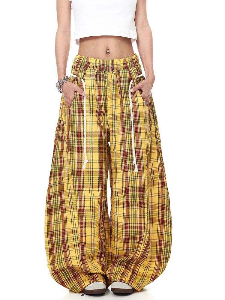 BLACKLISTS Slack Lazy Checked Pants