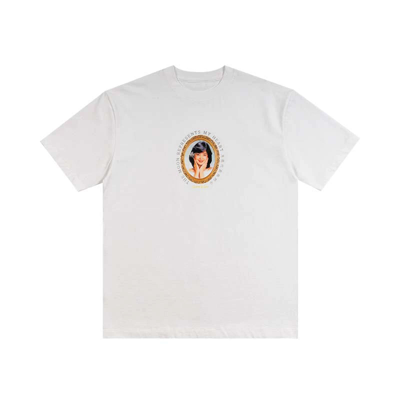 AVENUESON Portrait Commemorative Skateboard Casual Tee