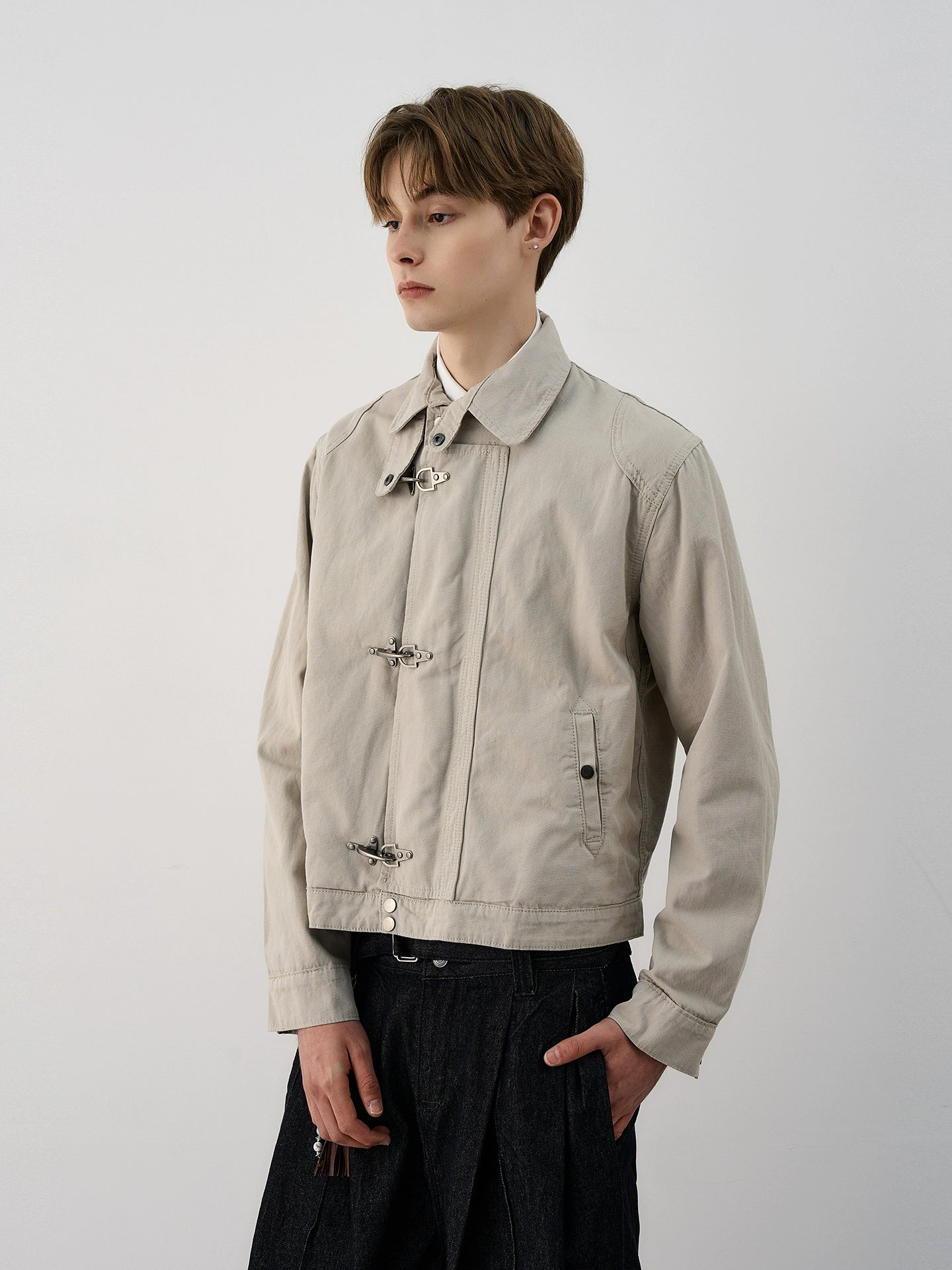 A PUEE Vintage Plane Button Work Jacket