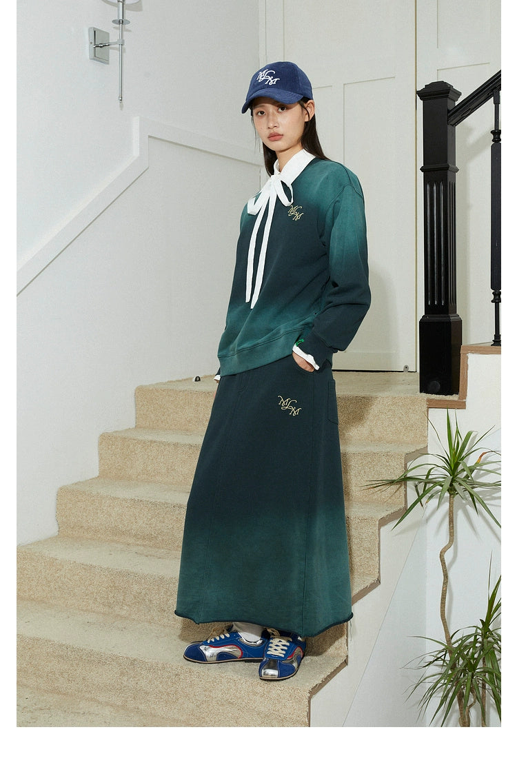 MoodLikeMe Make Old Loose Embroidered Sweater