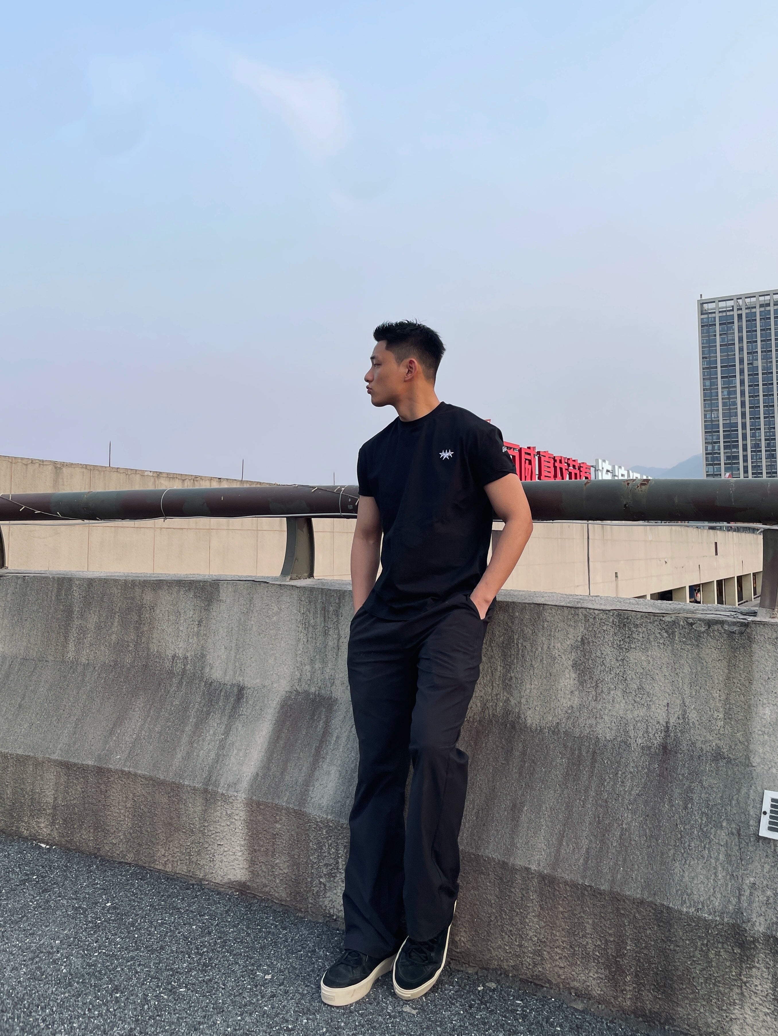 GTAL American Star Embroidery Small Neckline Tee