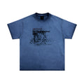 SGW Racer Dirty Dye Print Casual Tee