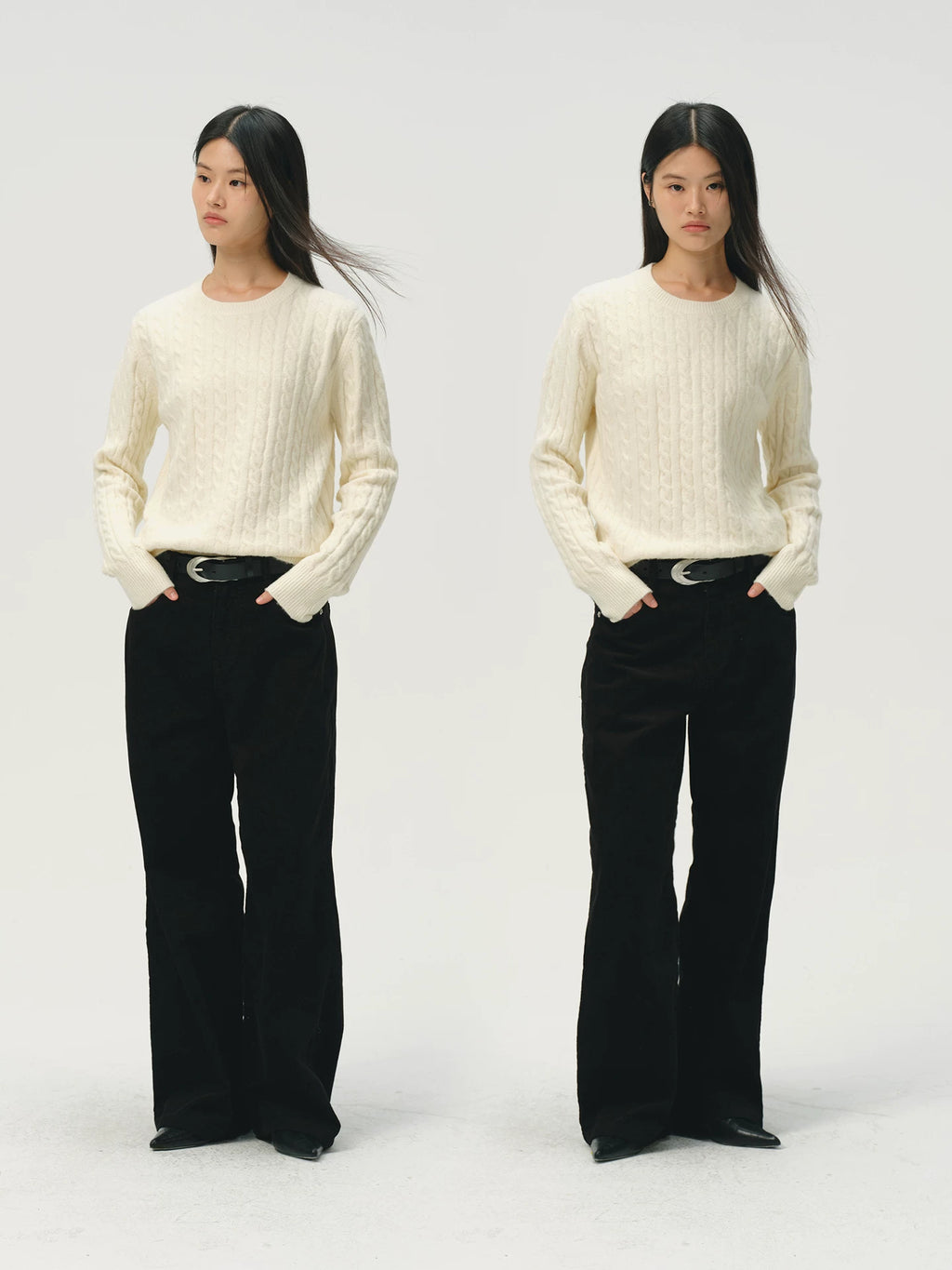 No Logo Casualknitting Crew Neck Sweater