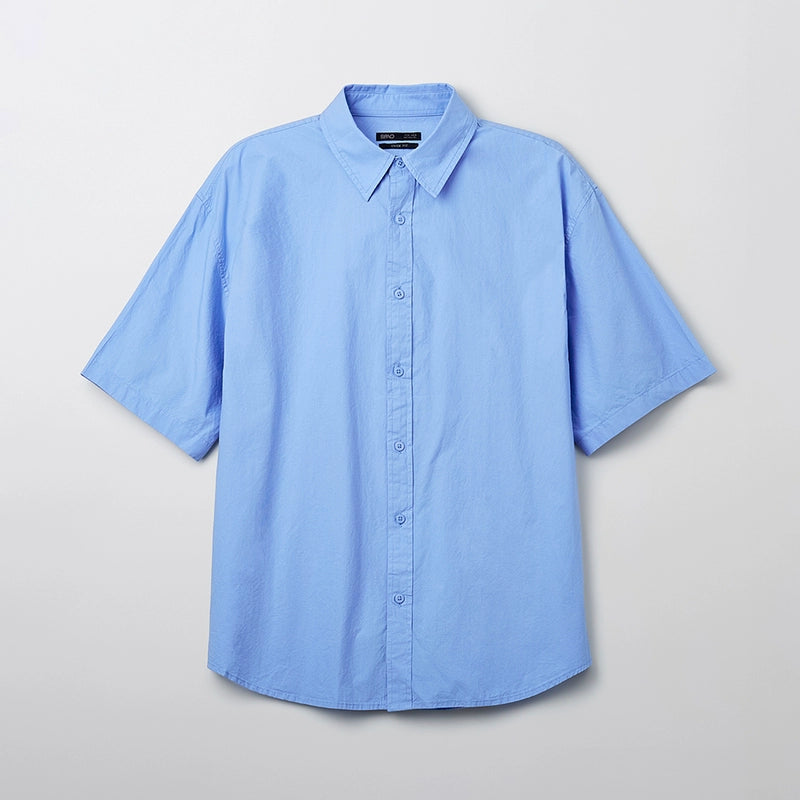 SPAO simple casual solid color daily shirt SPYWF24M06