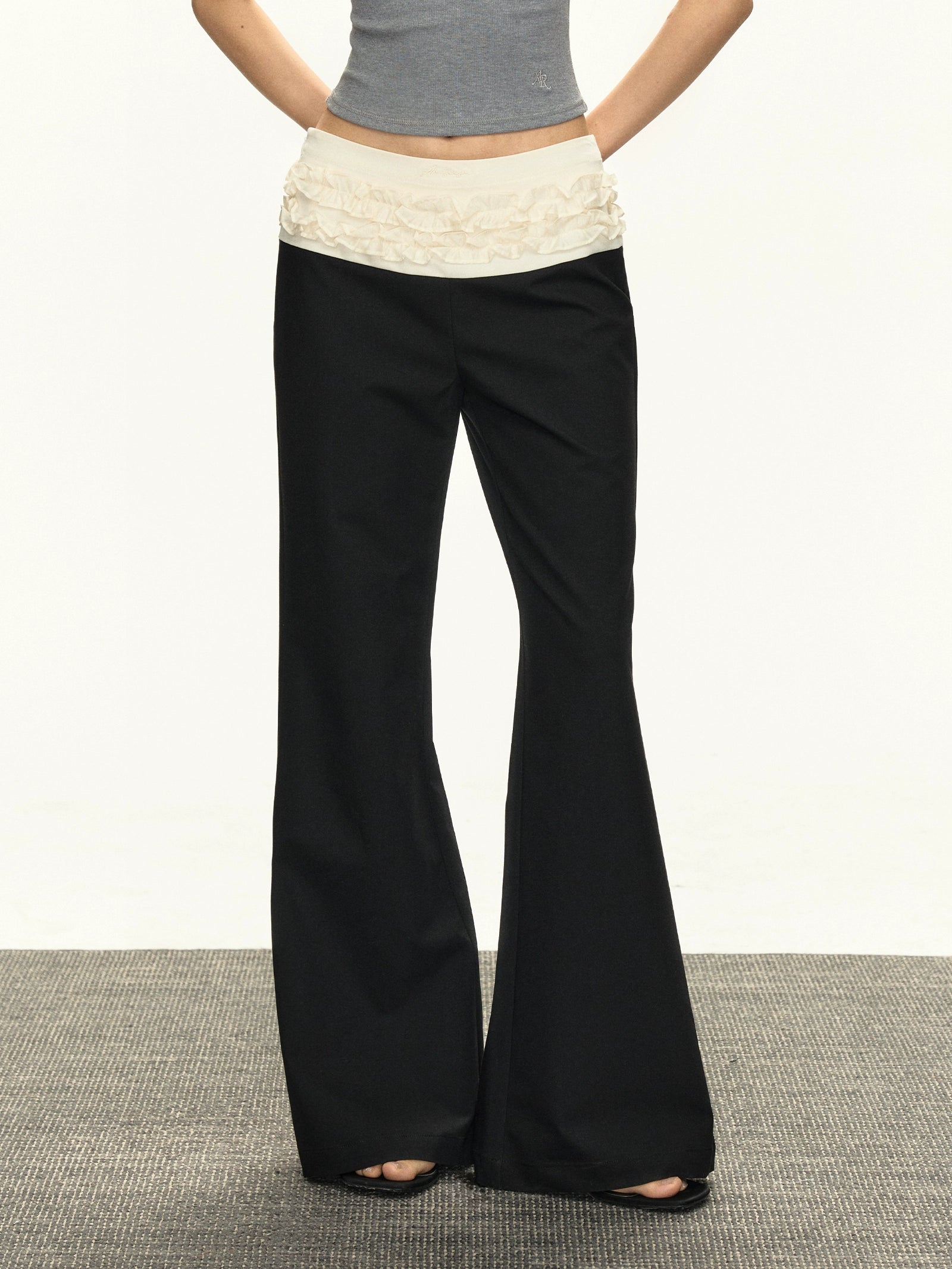 Ariseism Vintage Lace Casual Pants