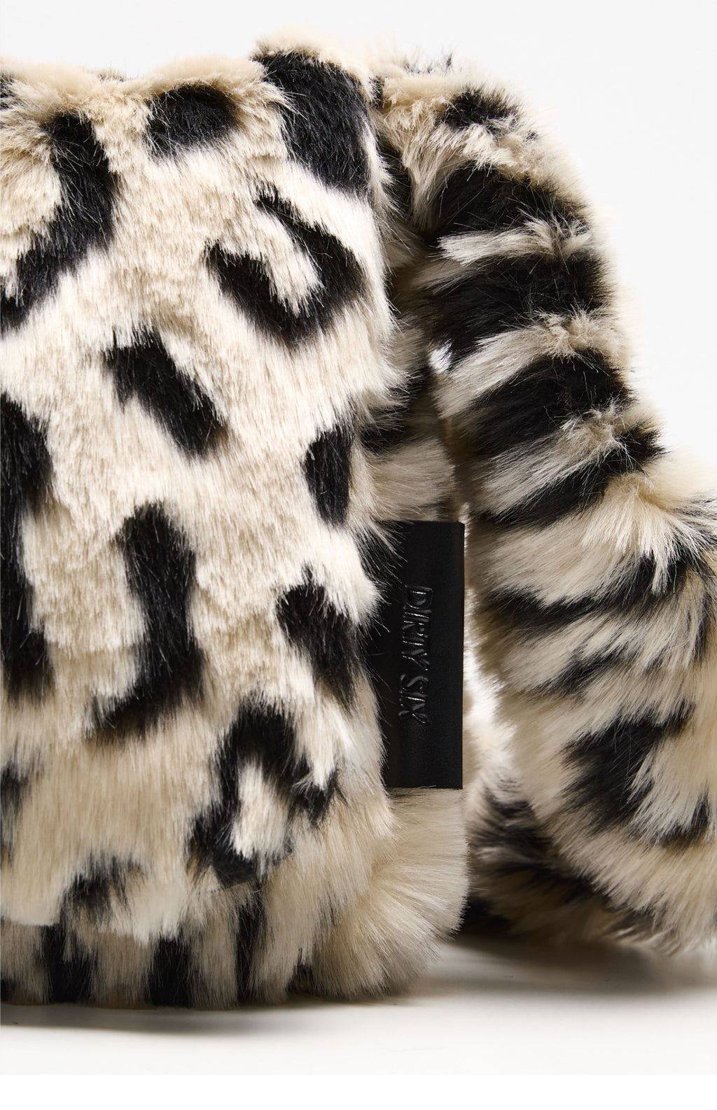 DirtySix spotted leopard flip square bag