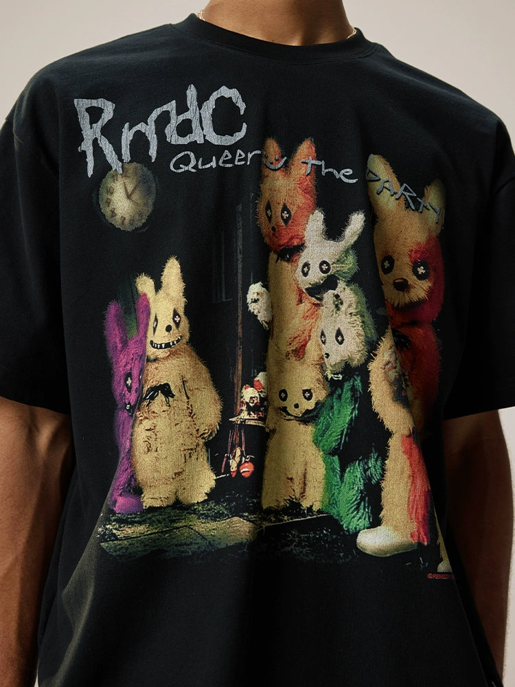 Remedy Bunny Party Cartoon Tee
