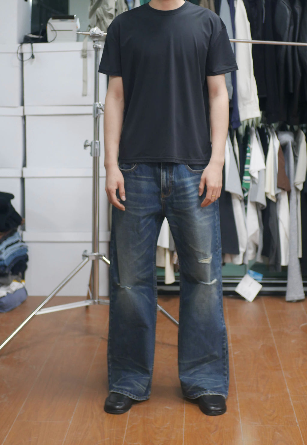 NO LOGO Ultra-thin Knitted Moisture-absorbing Quick-drying Tee