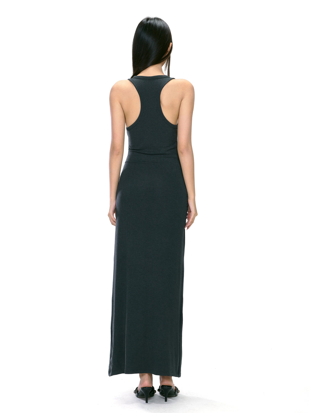 WITHMIN Sleeveless Pleated Vest Dress