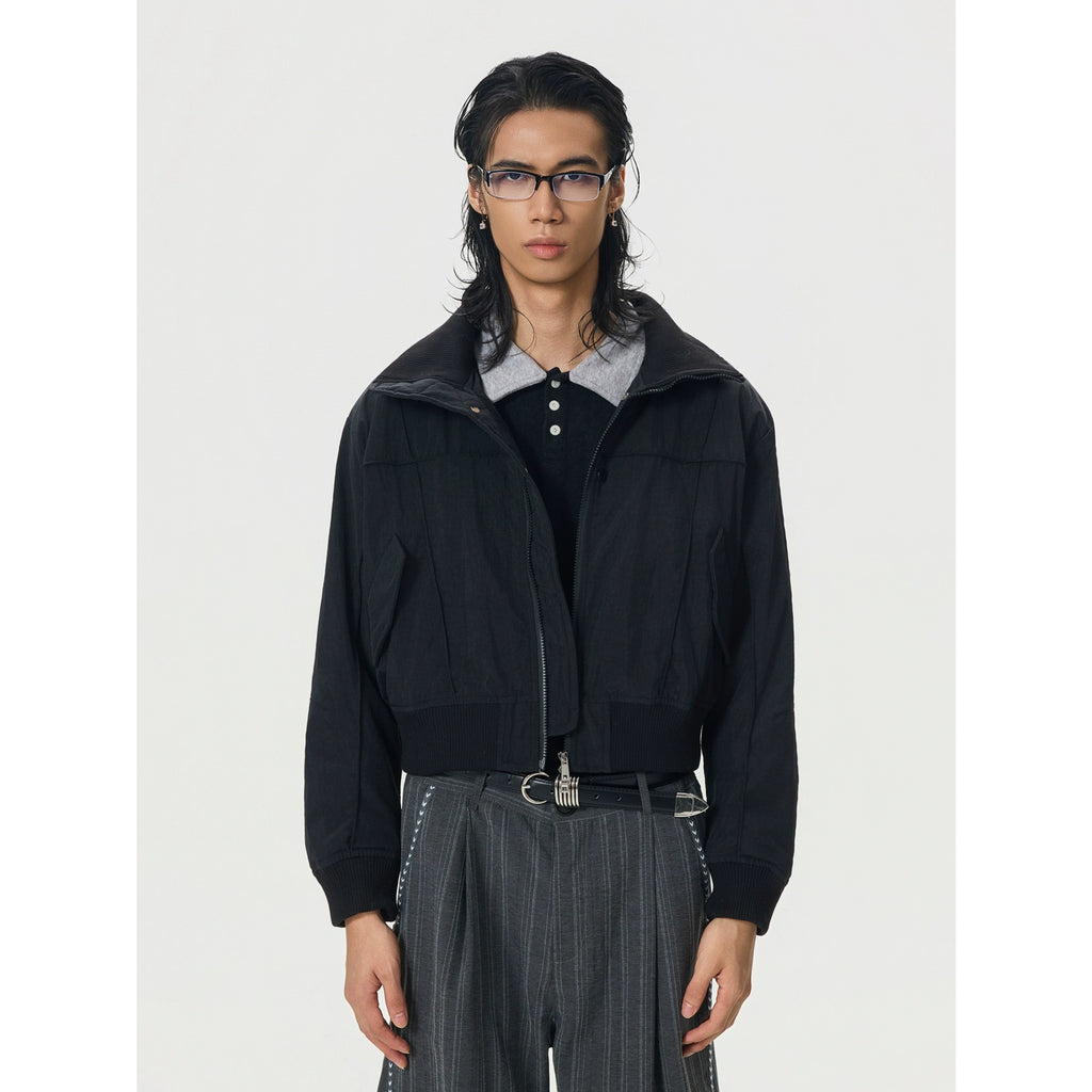 BTSG Vintage Stereo\ Short Wide Stand-Up Jacket