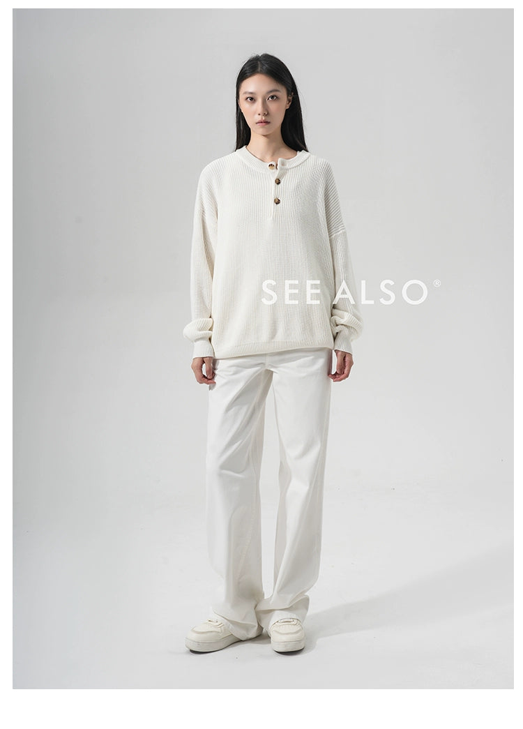 SEE ALSO Slack Lazy Knitted Sweater