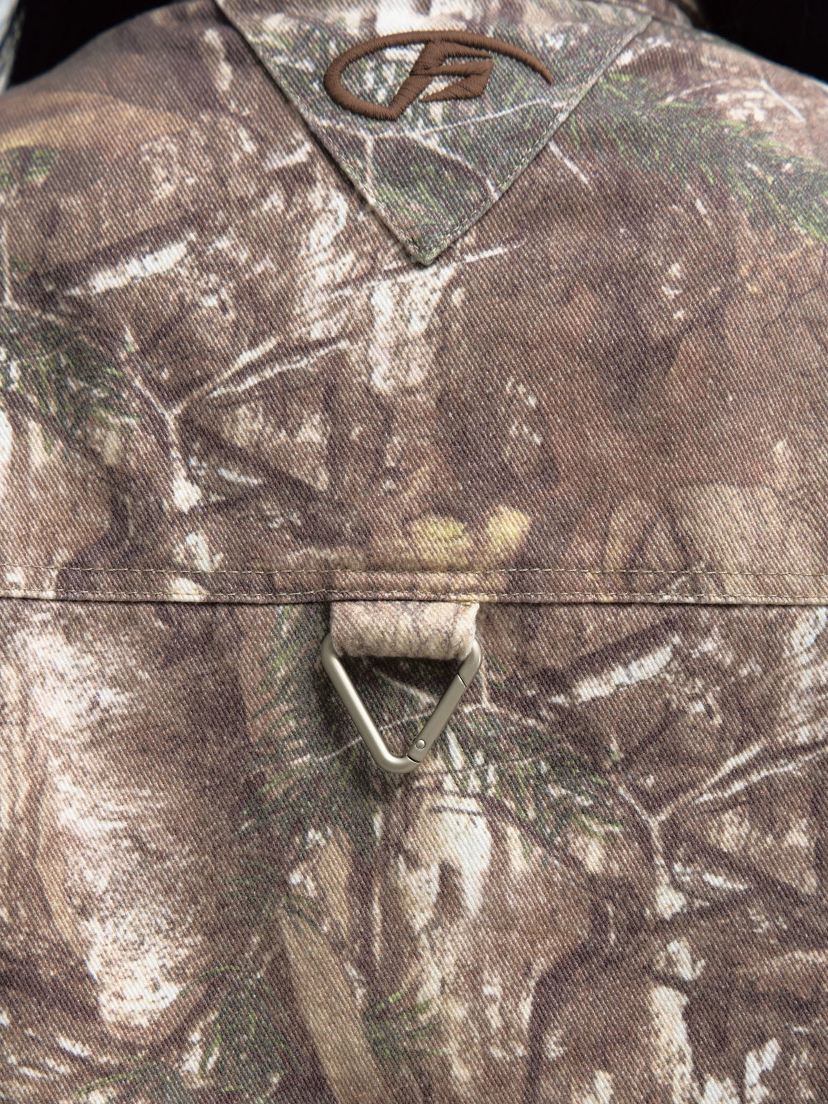 PEOPLESTYLE Camouflage Dead Wood Branch Lapel Tooling Jacket