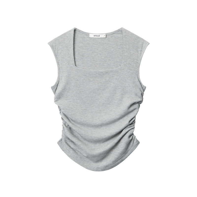Nariele Hottie Square-necked One-shoulder Vest