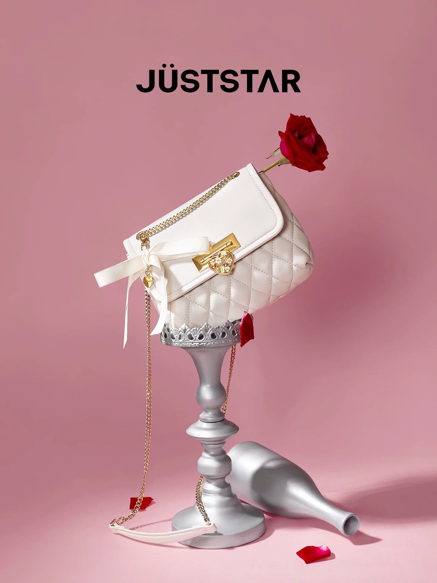 JUST STAR Rhombus Shoulder Messenger Bag