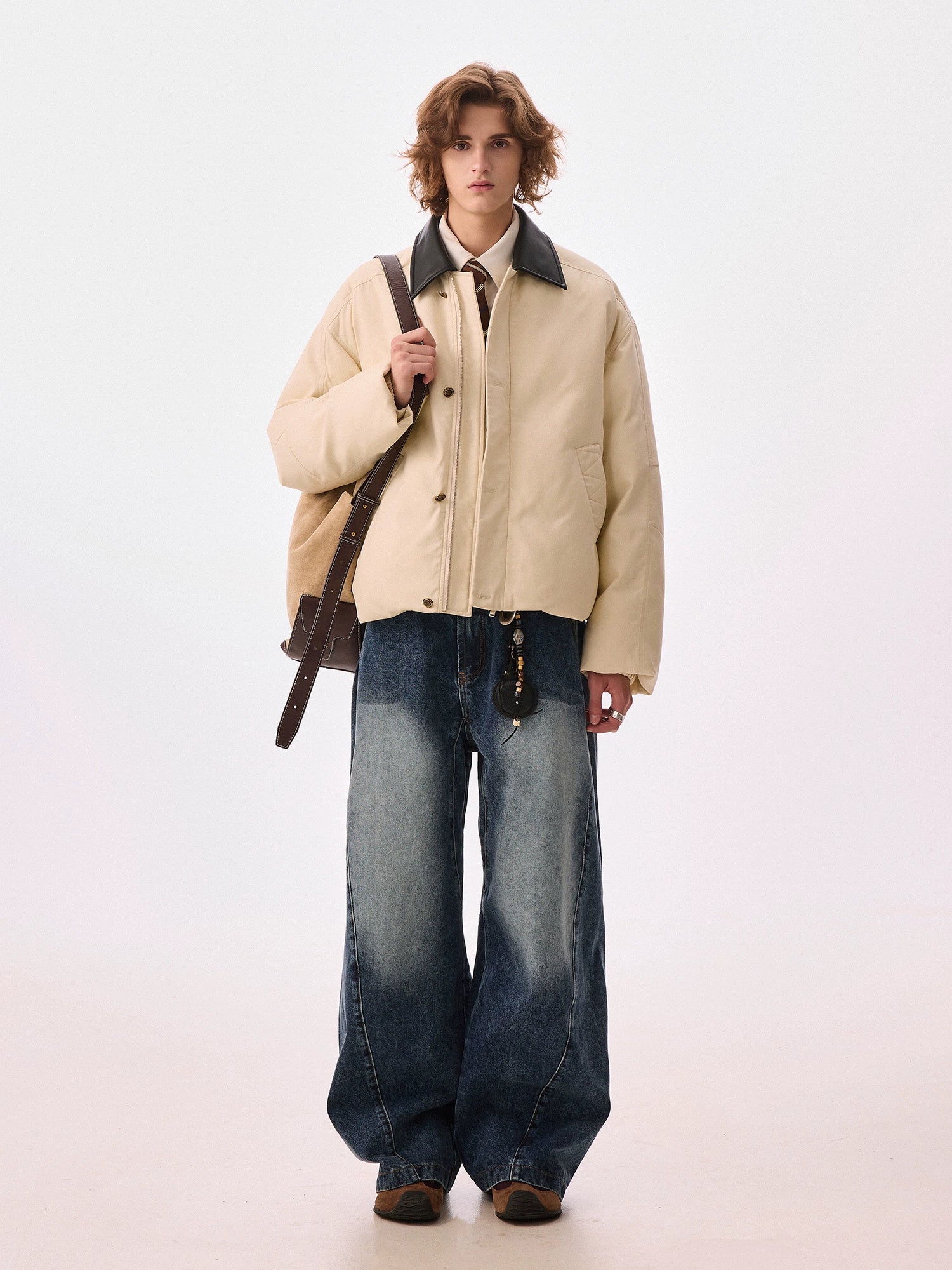 CHOR Casual Lapel Ruffian Handsome Jacket Cotton Clothes