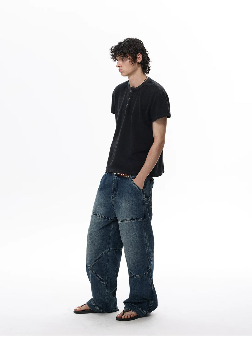 WLNEXT Henry Neck Polo Tee
