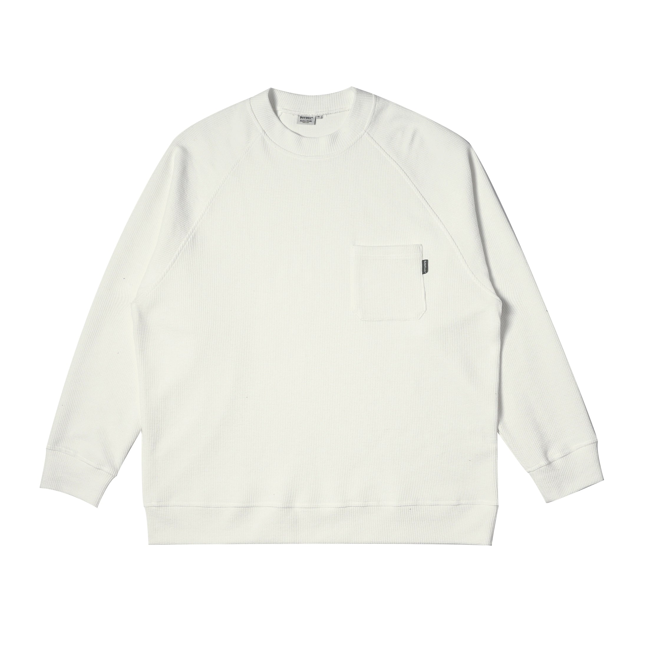 BUTTBILL 380G Japanese waffle Pure Cotton inner long-sleeve Tee