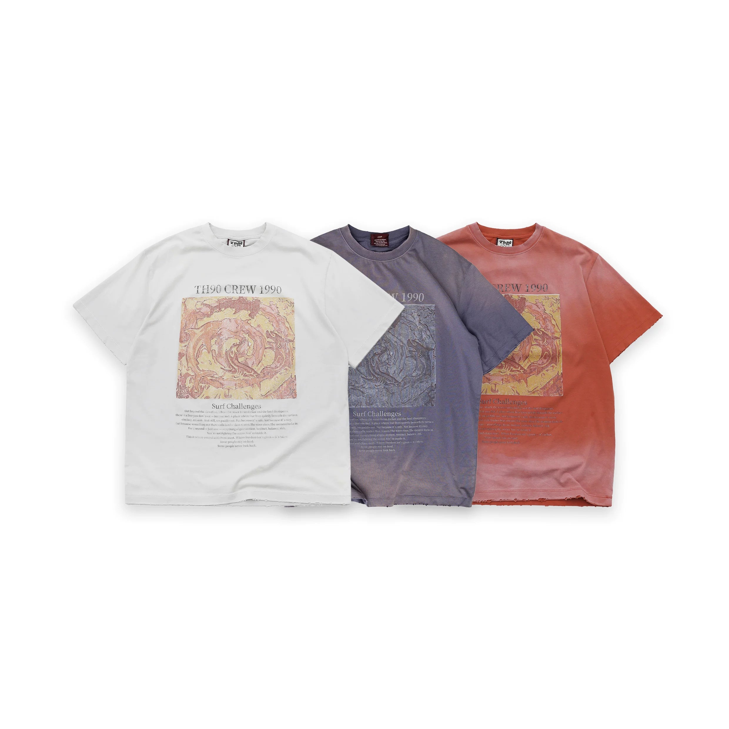TH90 Retro Loose Crew Neck Tee