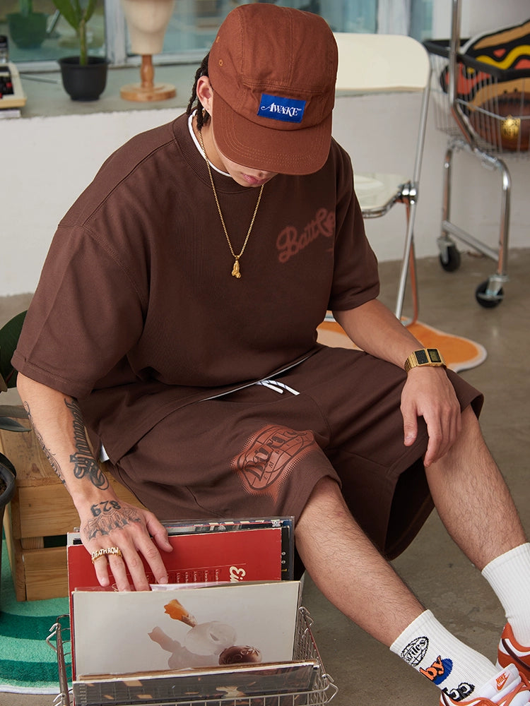 Battles Terry Print Suit Shorts