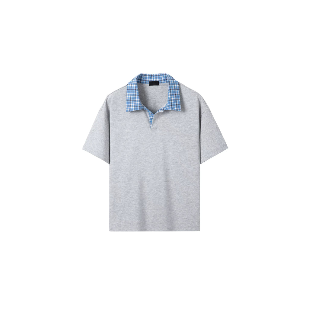 PLUS NO LOGOmiu Color Matching Collar Polo Tee
