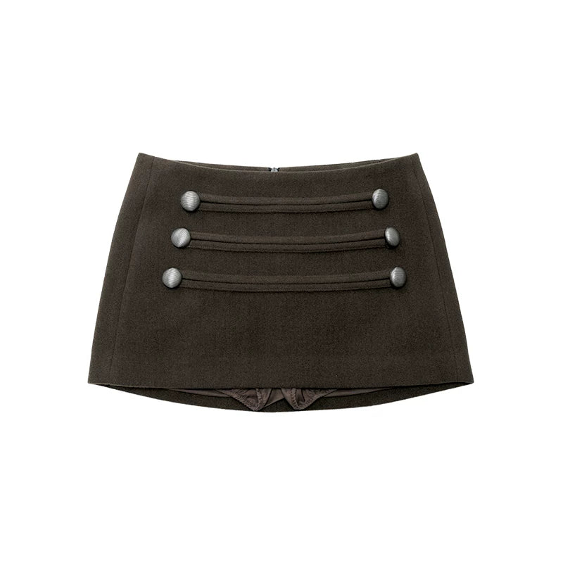 Audwyn Heavy Industries Woolen Half Body Skinny Hip Wrap Skirt