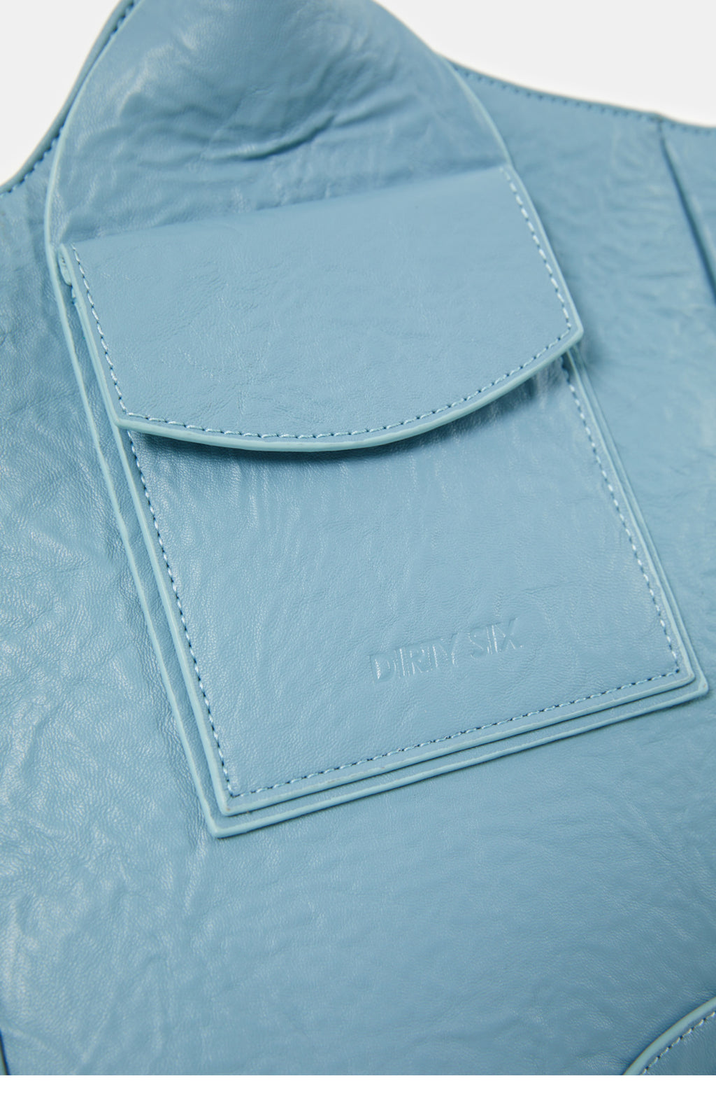 DirtySix Yuri Big Cow Split Leather Tote retro-patterned cowhide large-capacity Bag