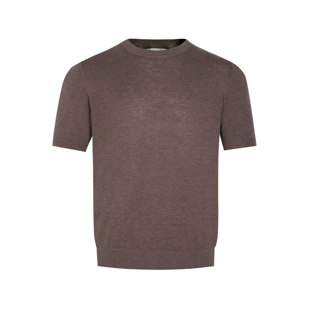 Set for Life Soft Waxy Skin-friendly Slightly Loose Round Neck Tee