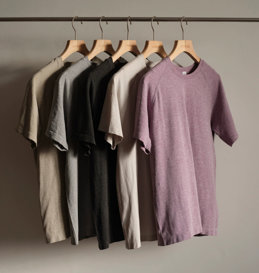 NO LOGO Quick Drying Seamless Jacquard Fitness Slim Tee