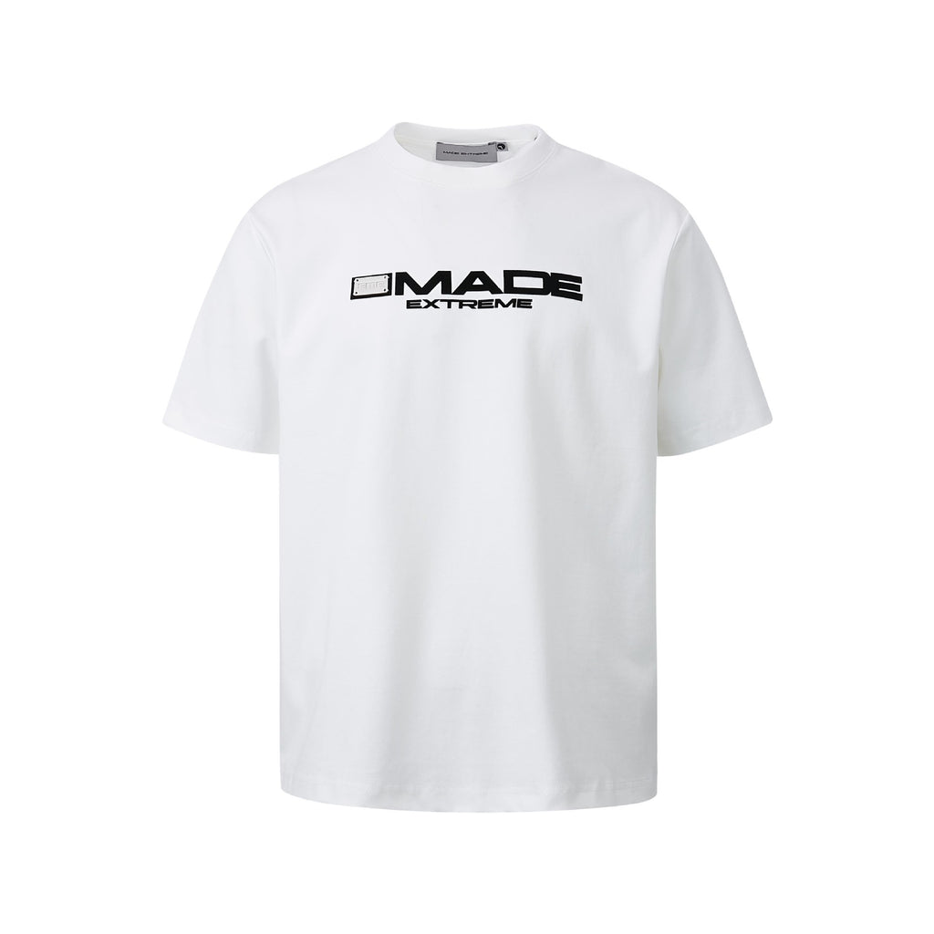 MADEEXTREME 240g Metal Buckle Letter Tee