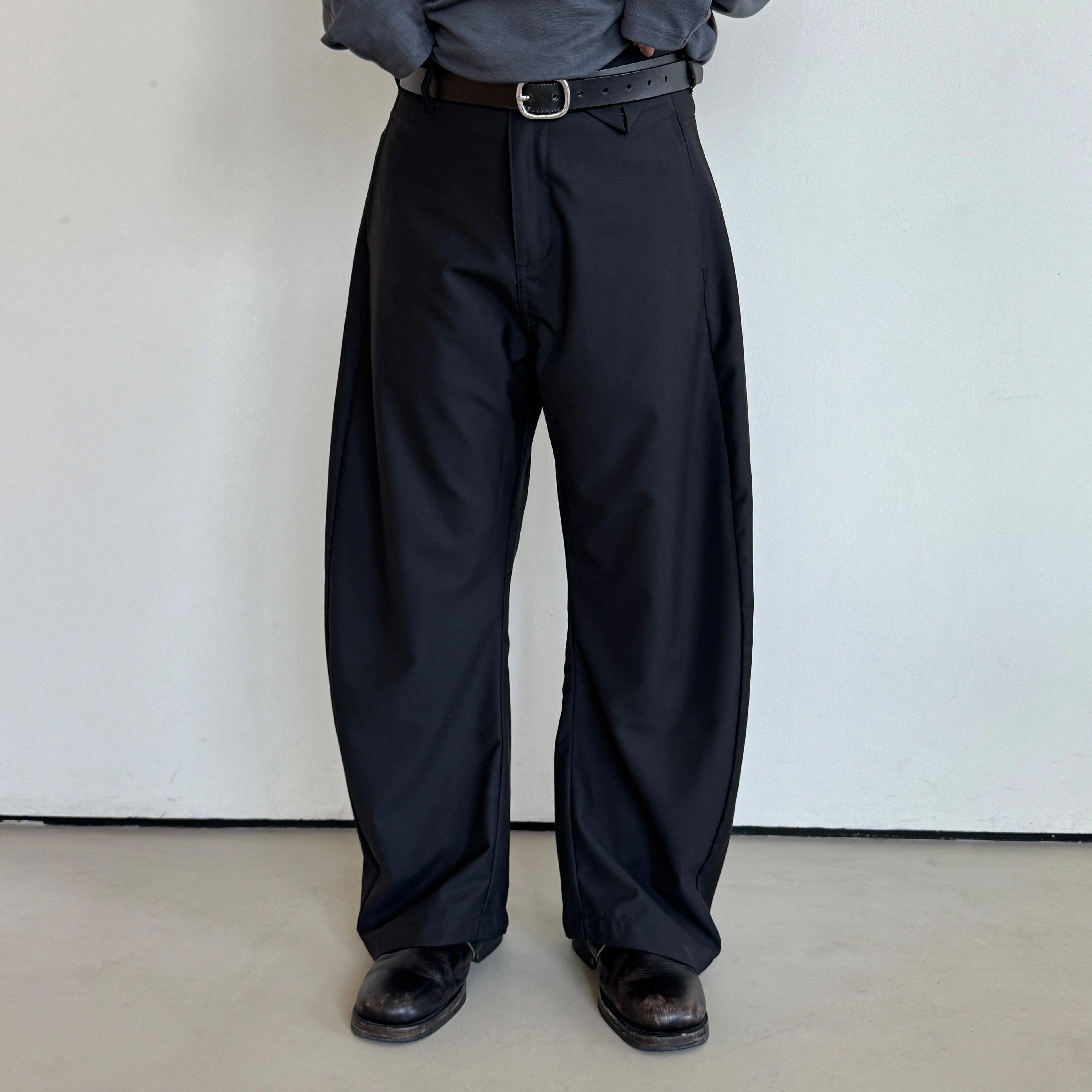 Anniehall Anti-Wrinkle Drape Scimitar Pants