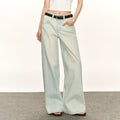 Ariseism Vintage Wash Loose Wide Leg Straight Jeans