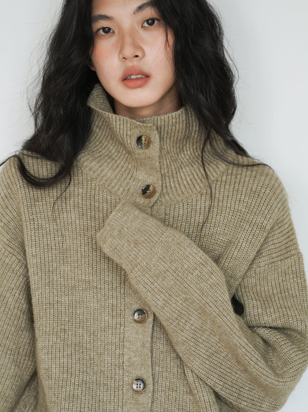 EIGHTHMONTH Vibe Loose Button Knitted Sweater Jacket