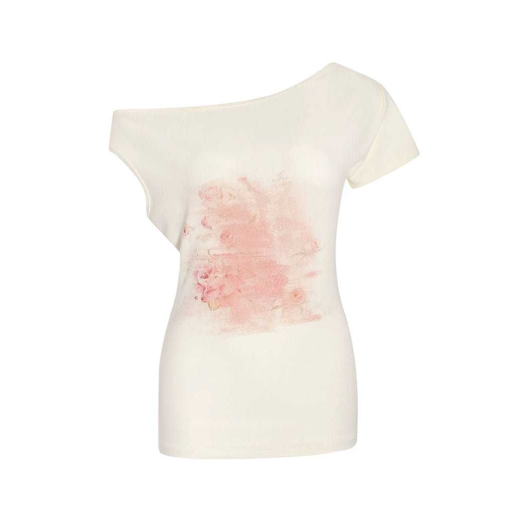 Wildberry Irregular Print Slim Tee