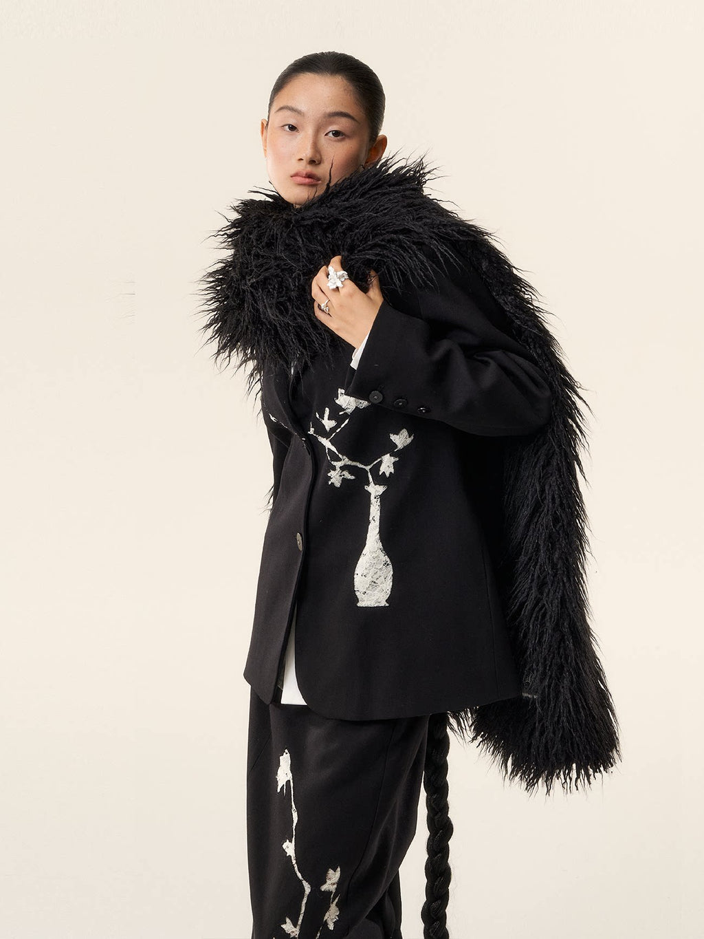 LOUMUTAKU New Chinese Magnolia Suit