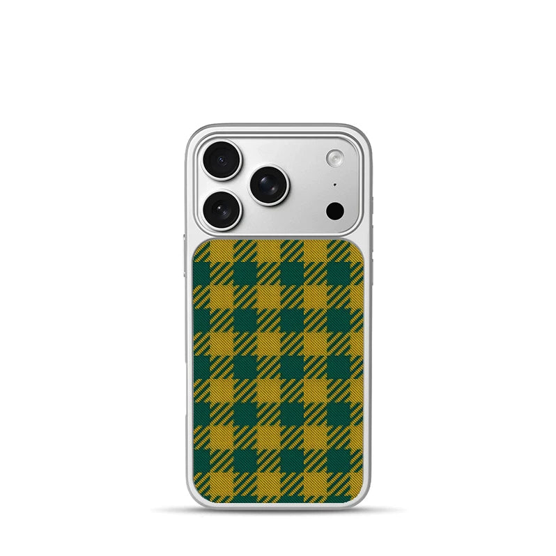 Pbcase Yellow and Green Square High-end Apple Phone Case